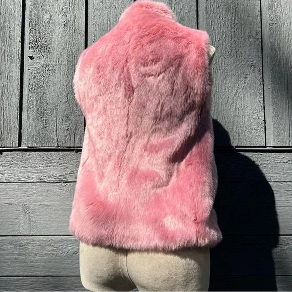 J.Crew Faux Fur Vest, Dusty Rose, NWOT - Picture 5 of 15